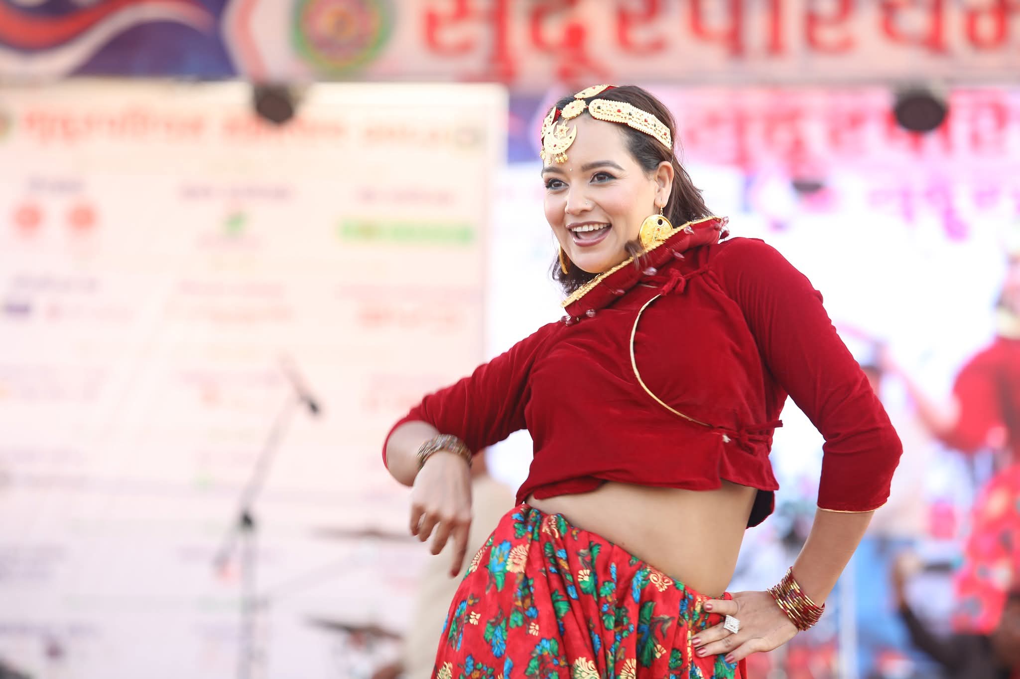 actress Sneha Joshi in sudurpaschim mahotsab